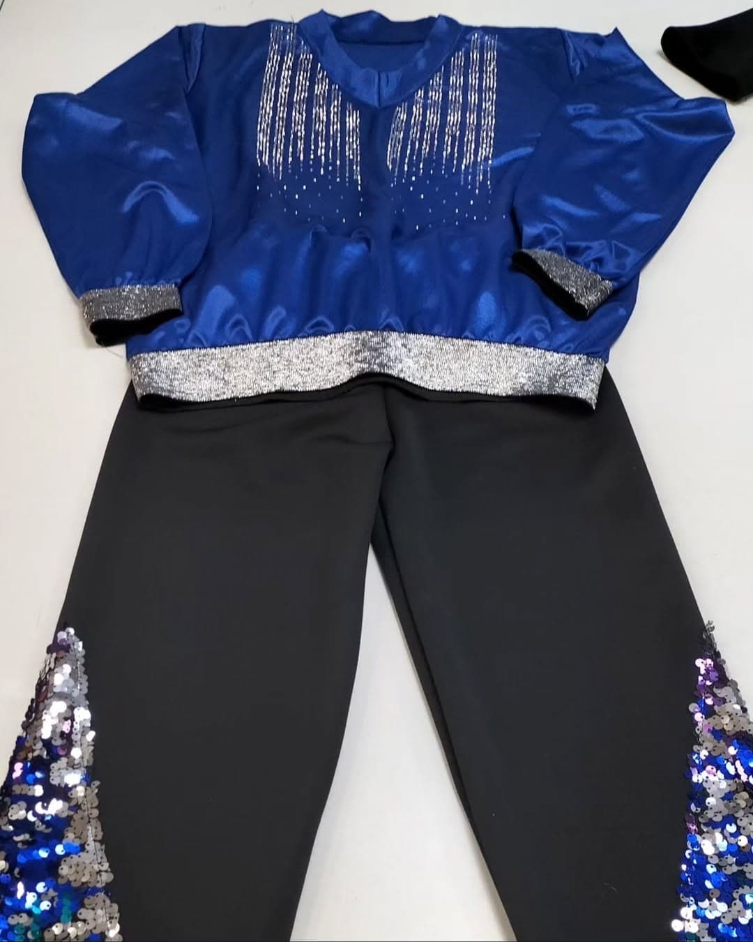 Modern Dans Kostümü (Mavi Payetli)