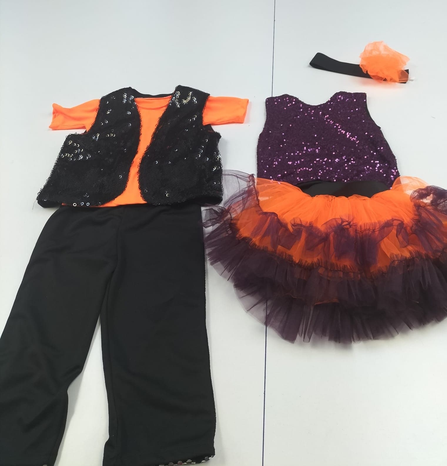 Sahne Kostümü İkili (Turuncu-Mor)