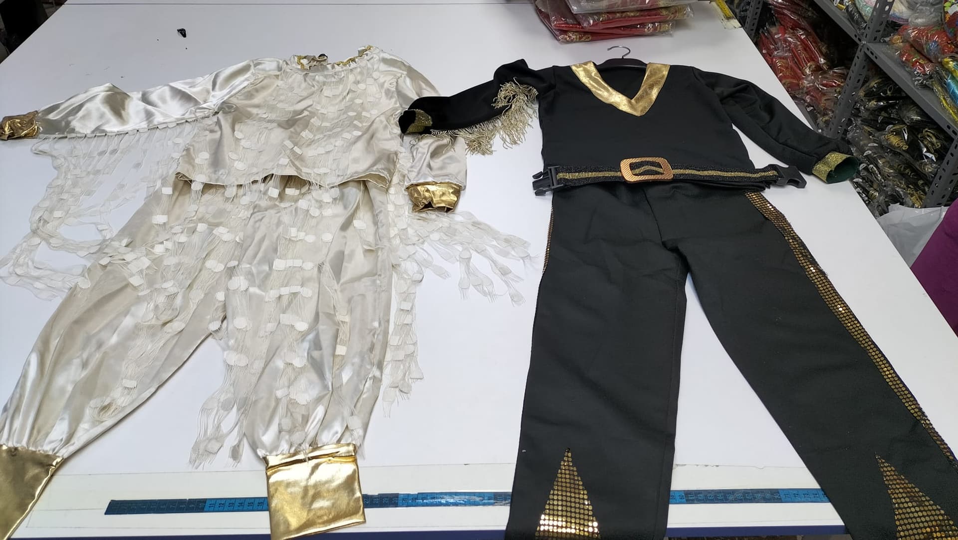 Kafkas Kız-Erkek İkili Set (Siyah-Altın)