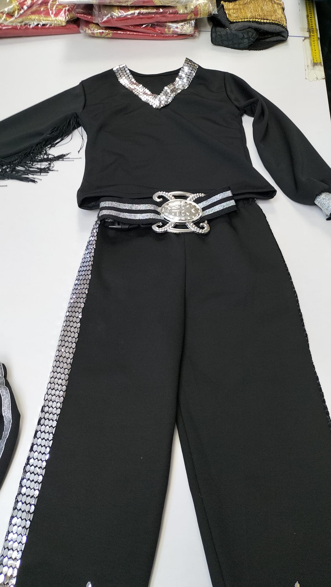 Kafkas Erkek Kostümü (Siyah-Gümüş)